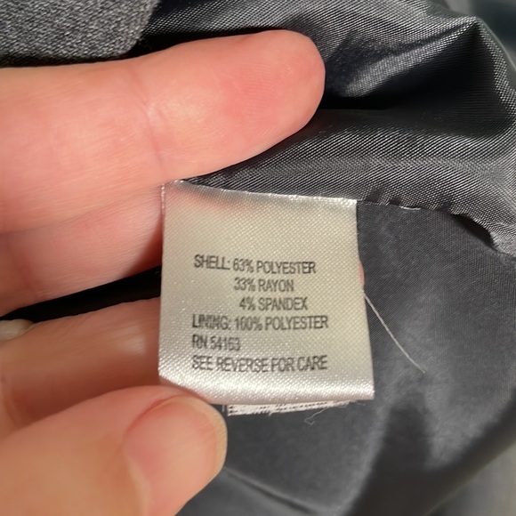 Calvin Klein Two Button Blazer Grey Women’s size 4 - Picture 4 of 6